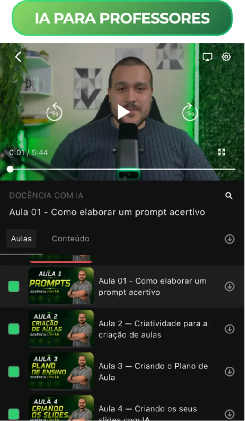 Aluno Gleison — conhecimento transformado em renda