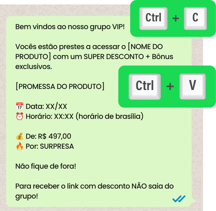 Modelos de mensagens prontas